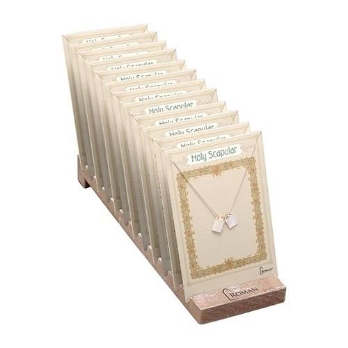 Double Scapular Necklaces with Display; 12-piece Set for wholesale by Roman