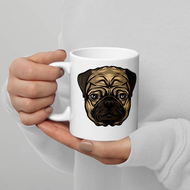 Club No-Kill 2027 Coffee Mugs - Wholesale Coffee Mug - Vinny the Pug Coffee Mugs 7