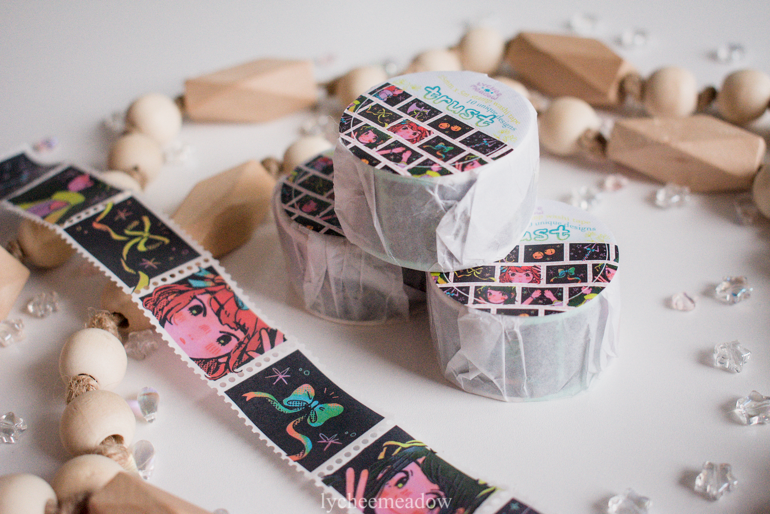 Lycheemeadow - Wholesale Washi Tape - Stamp Washi Tape (multiple designs)19