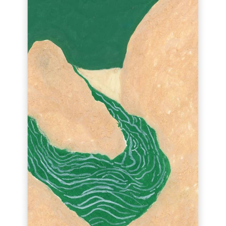 Abstract Landscape Painting Flowing River for wholesale by ArtbyHaise