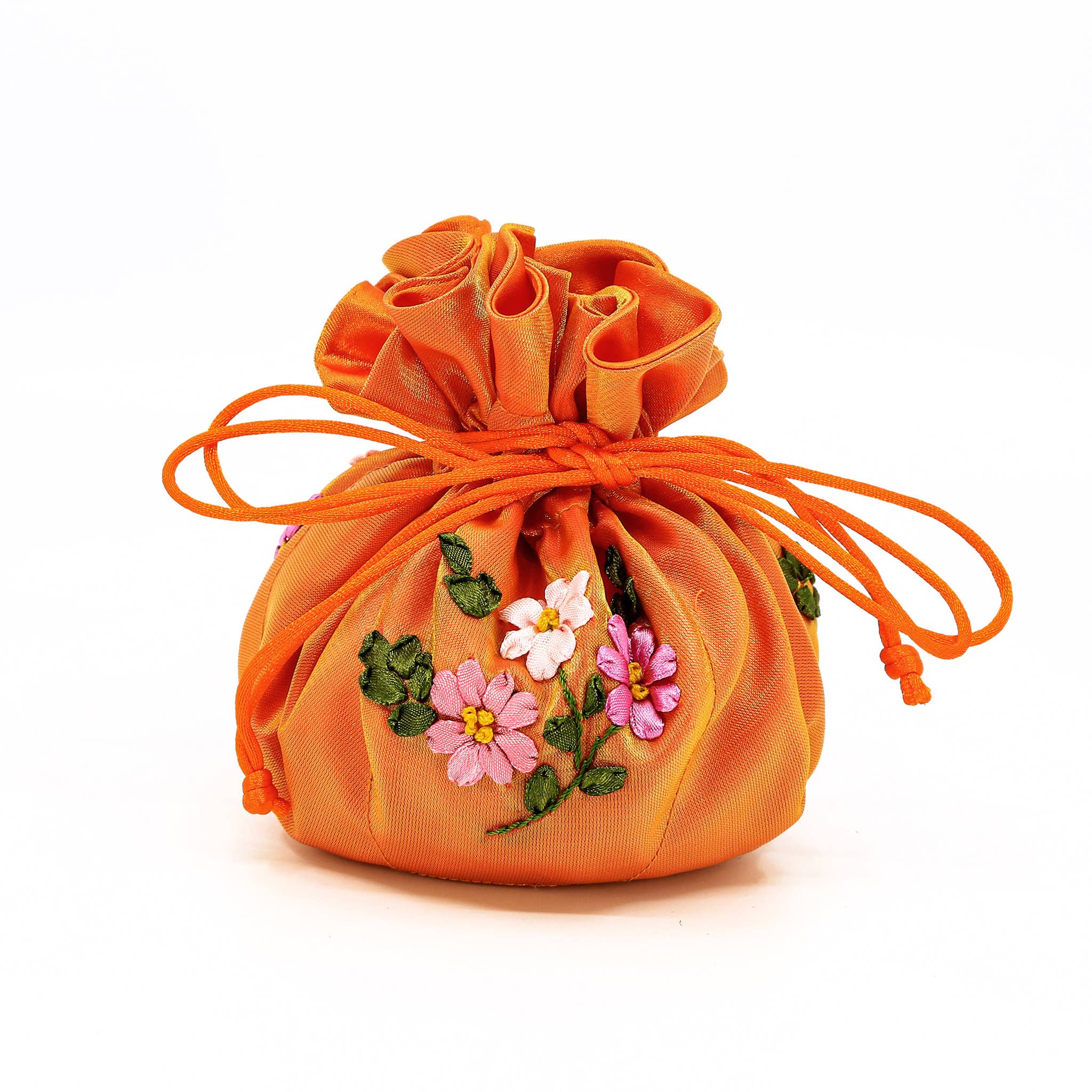 Cathayana - Venta al por mayor Bolso pequeño - Mujer - Bolsa de joyería con flores de cinta bordadas a mano1