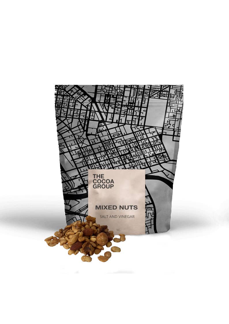 The Cocoa Group - Wholesale Nuts - BULK 1kg - Mixed Nuts (Salt & Vinegar)