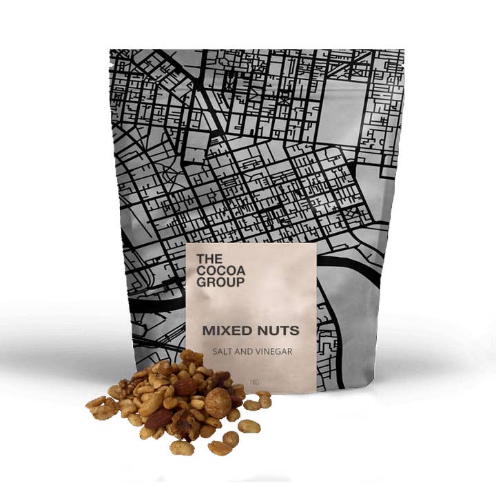 The Cocoa Group - Wholesale Nuts - BULK 1kg - Mixed Nuts (Salt & Vinegar)0