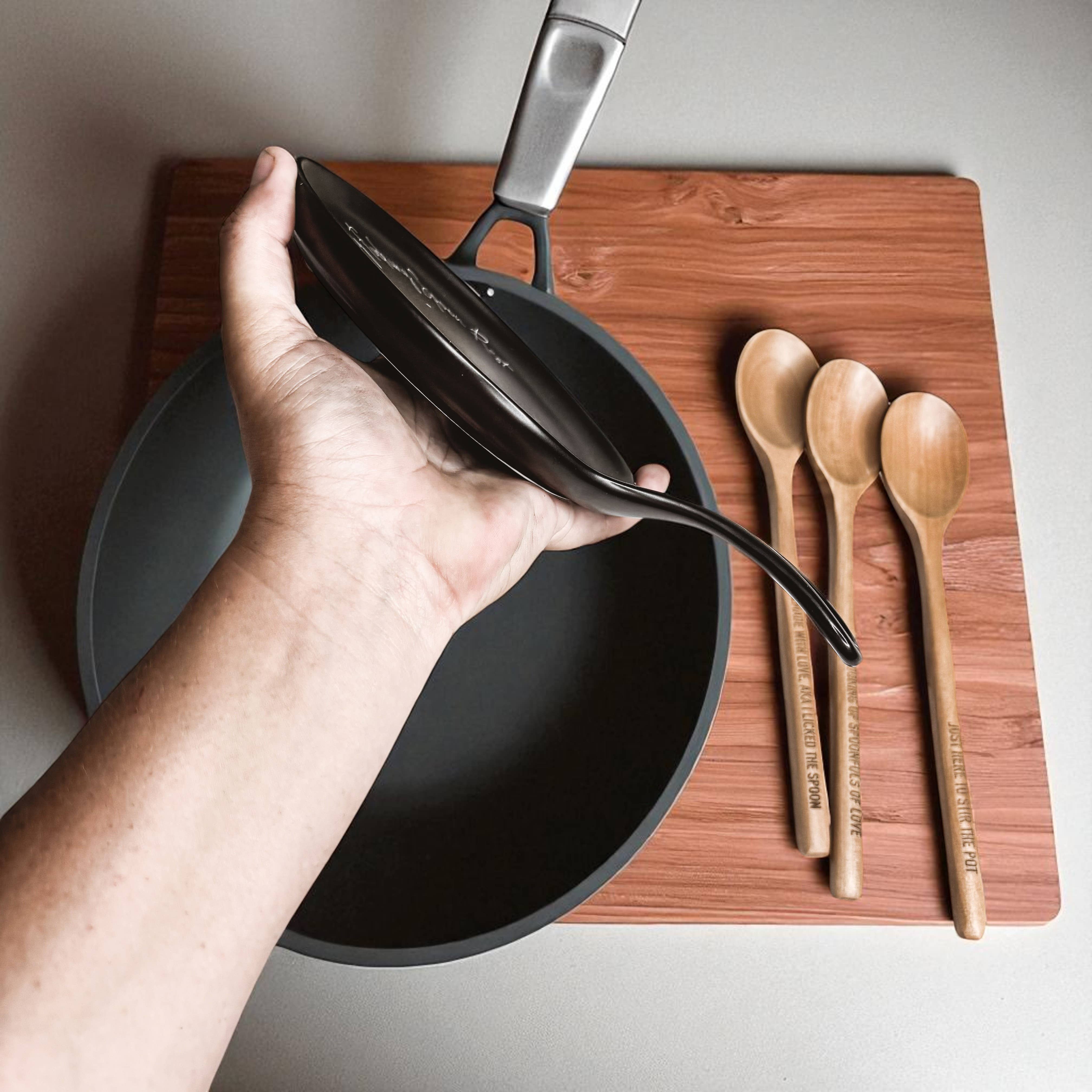 Gia Roma - Vendita all'ingrosso Poggiamestolo - Decorazione da cucina, set di poggia cucchiai in ceramica fatto a mano con cucchiaio in legno28