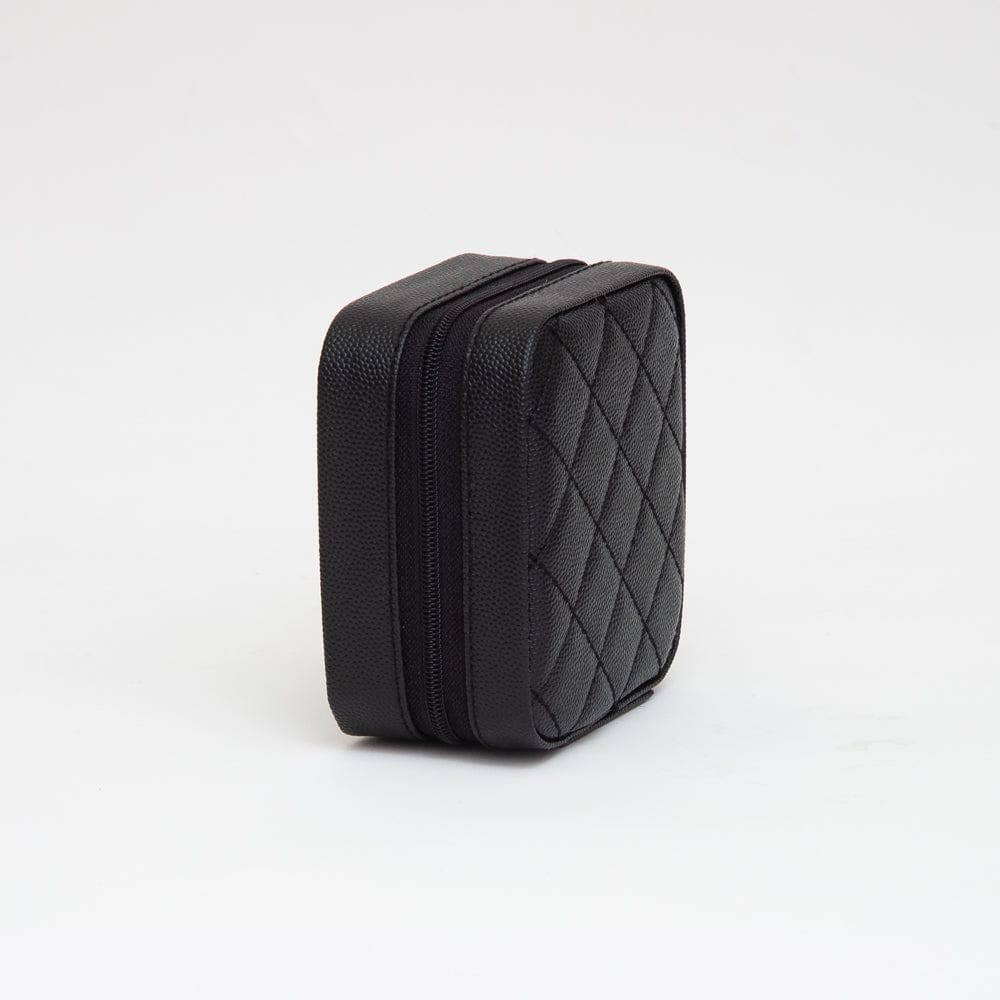 MiMi Wholesale - Wholesale Jewelry Box/Organizer - TG10707 Quilted Zip Around Square Jewelry Box13