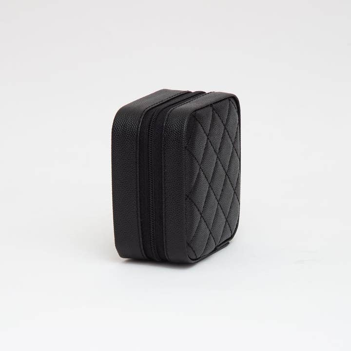 MiMi Wholesale - Wholesale Jewelry Box/Organizer - TG10707 Quilted Zip Around Square Jewelry Box13