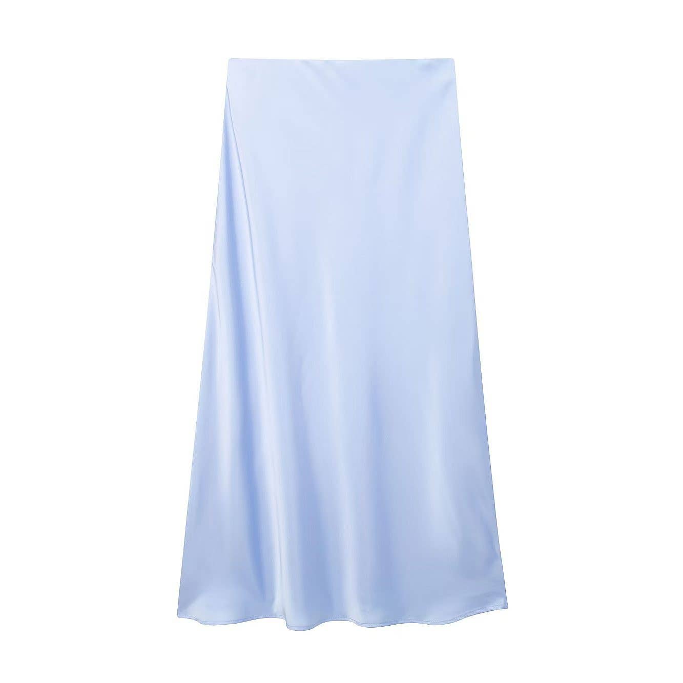 HIDDENBRAND - Wholesale Skirt - Women's - Office satin midi skirt 27 colors9