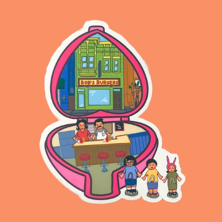 Bobs Burger Polly Taschenaufkleber für den Großhandel von Bloom by Steph