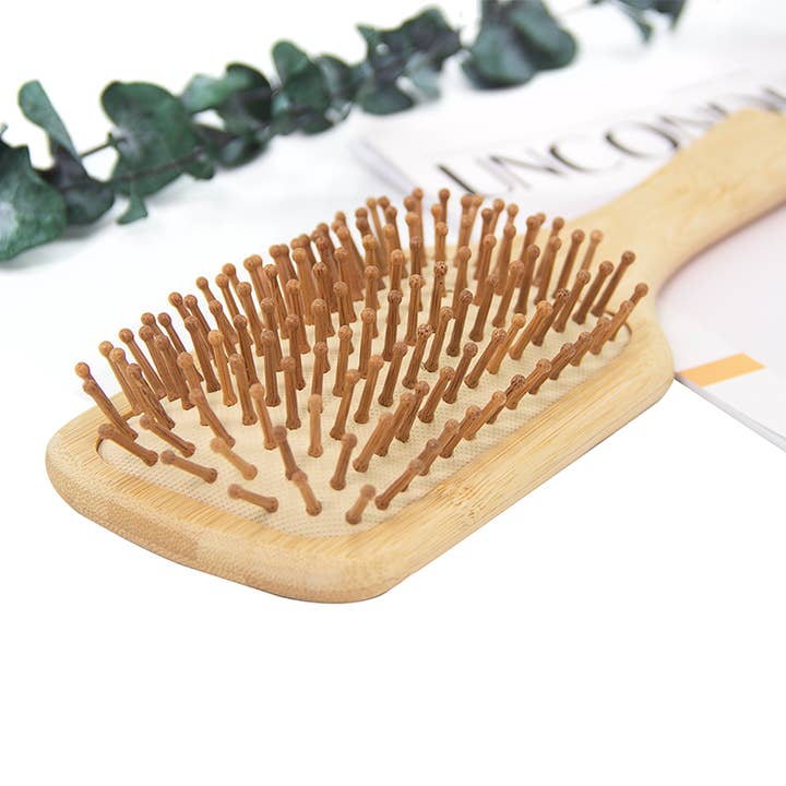 Bamboo Wood Paddle Hair Detangling Brush for wholesale by Medi Body Spa