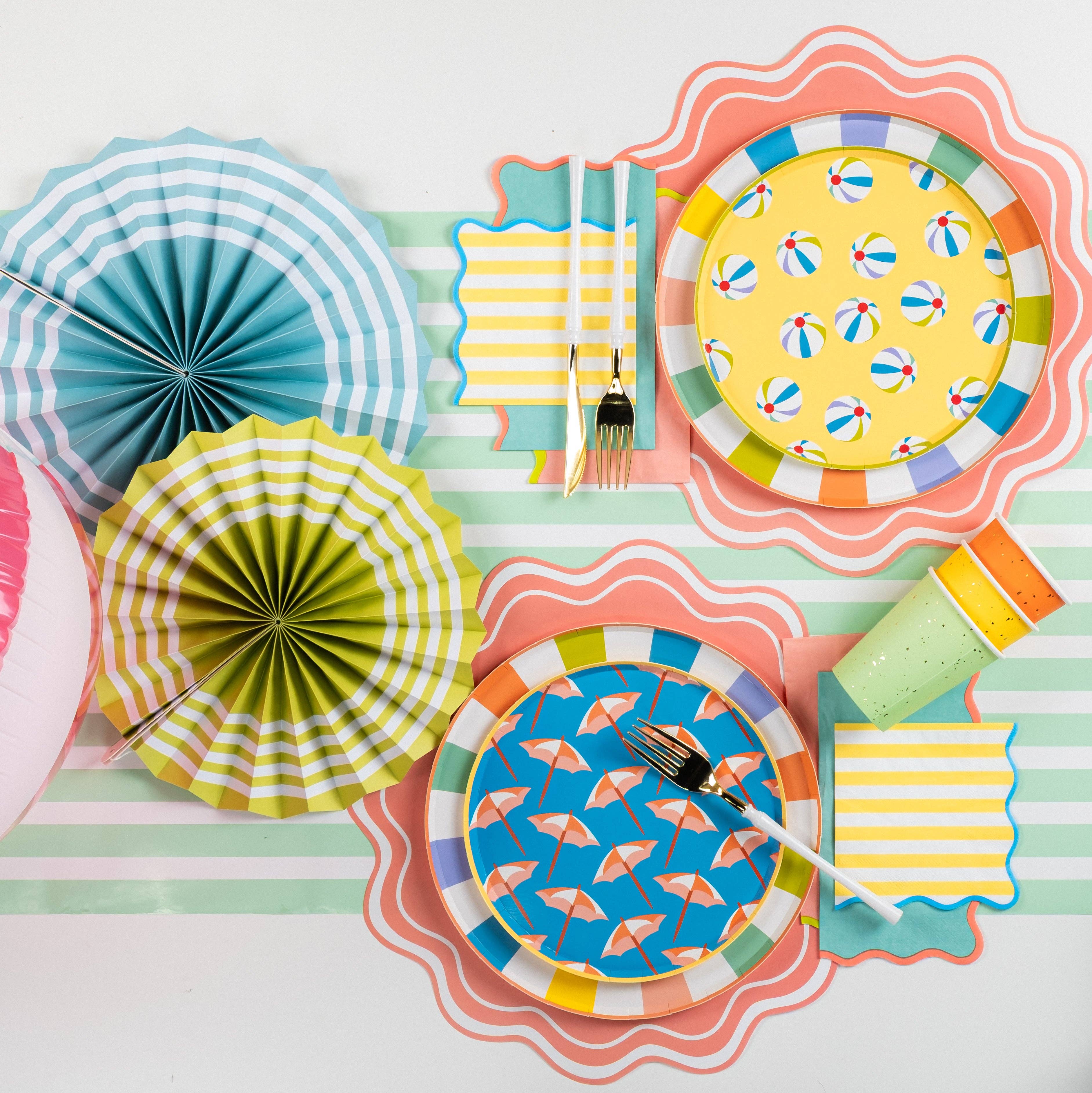 Gatherings by Curated Paperie - Wholesale Wegwerpservet - SUM25-CN4- Zomerplezier Drankservetten1