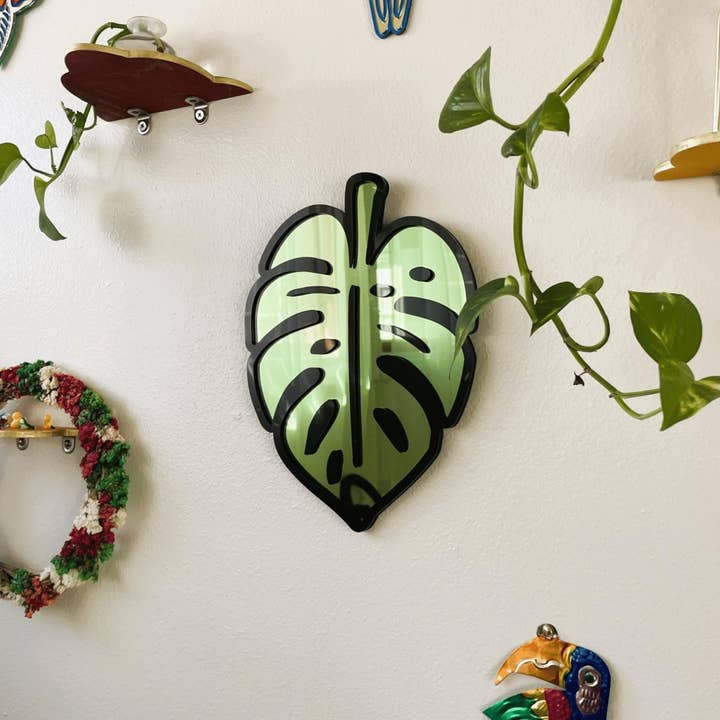 MonsteraGlow- Plant Acrylic Mirror: Jungle Gallery Wall Decor Statement Piece for wholesale by MirrorPop