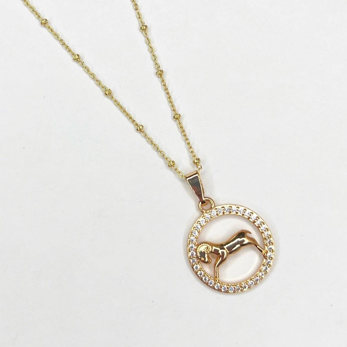 Oriana Lamarca Designs – wholesale Pendant/charm necklace – Pavé Capricorn Necklace0