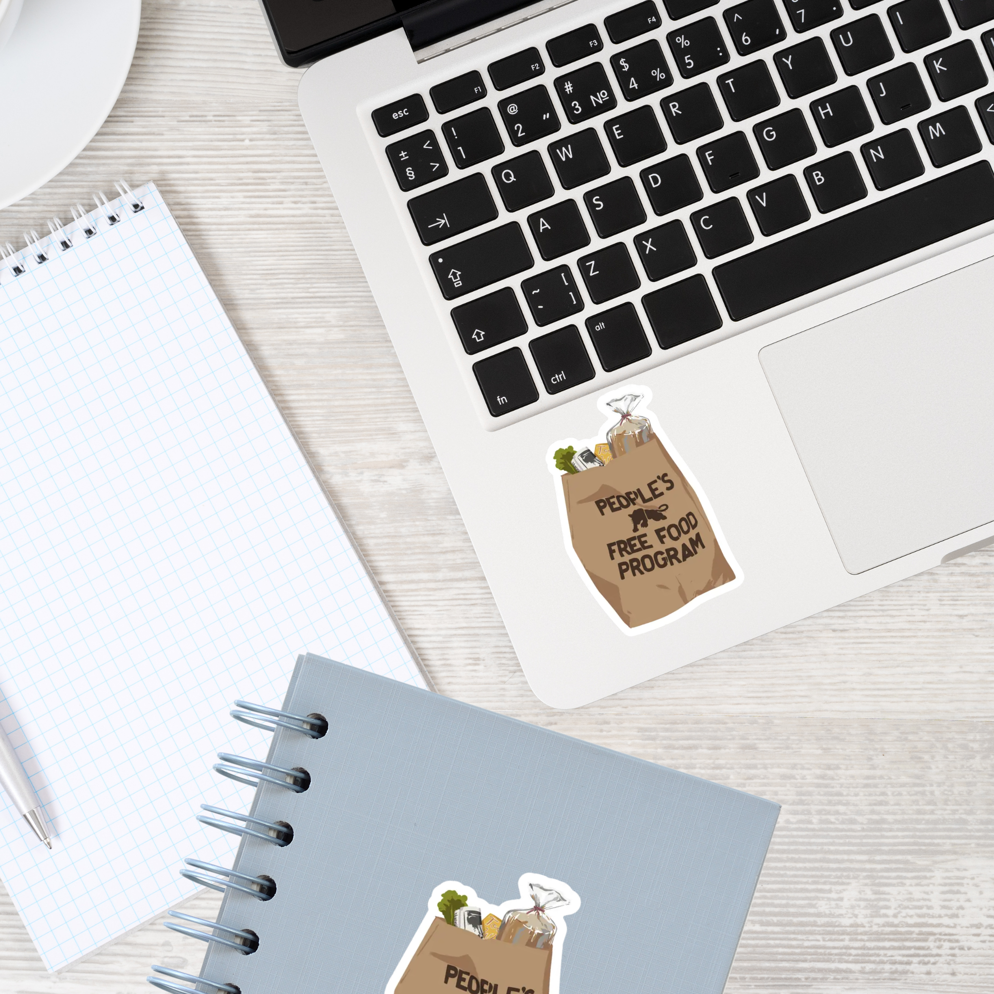 CheerNotes Greeting Cards & Stationery - Wholesale Sticker - People's Free Food Bag | Black Panther Stickers |  Activism3