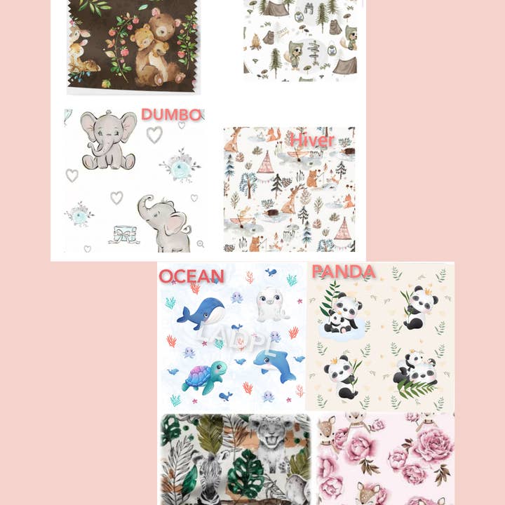 L'atelier des P'tites Loutres - Wholesale Book Cover - Health book cover: Oekotex pattern of your choice3