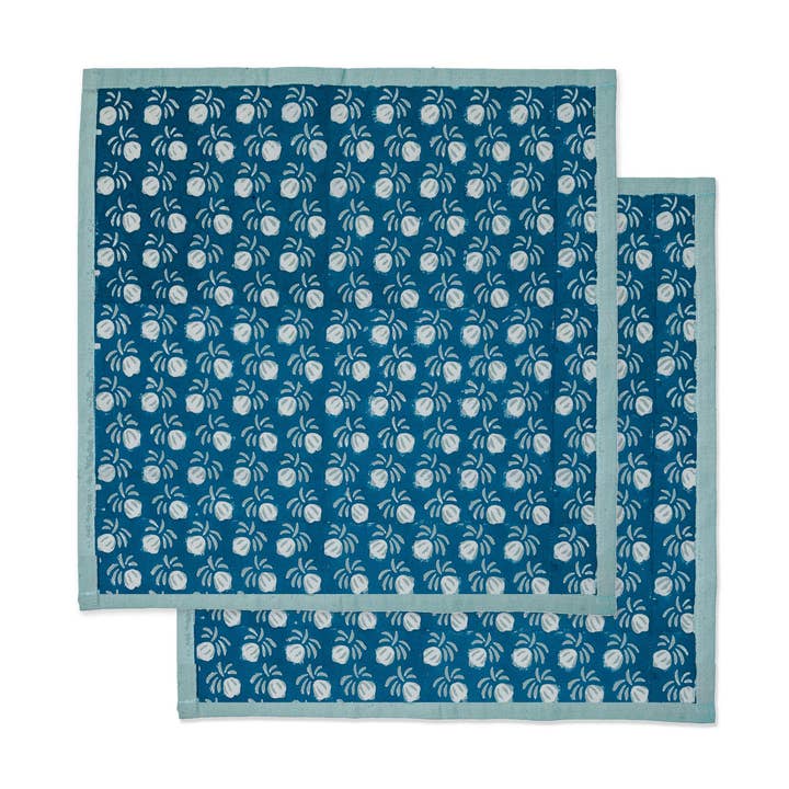 Pre-sale: Block Print Napkin 4-Pack In Sage Berry for wholesale by Supra Endura