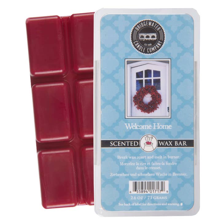Welcome Home Wax Bar for wholesale by Bridgewater Candle Company