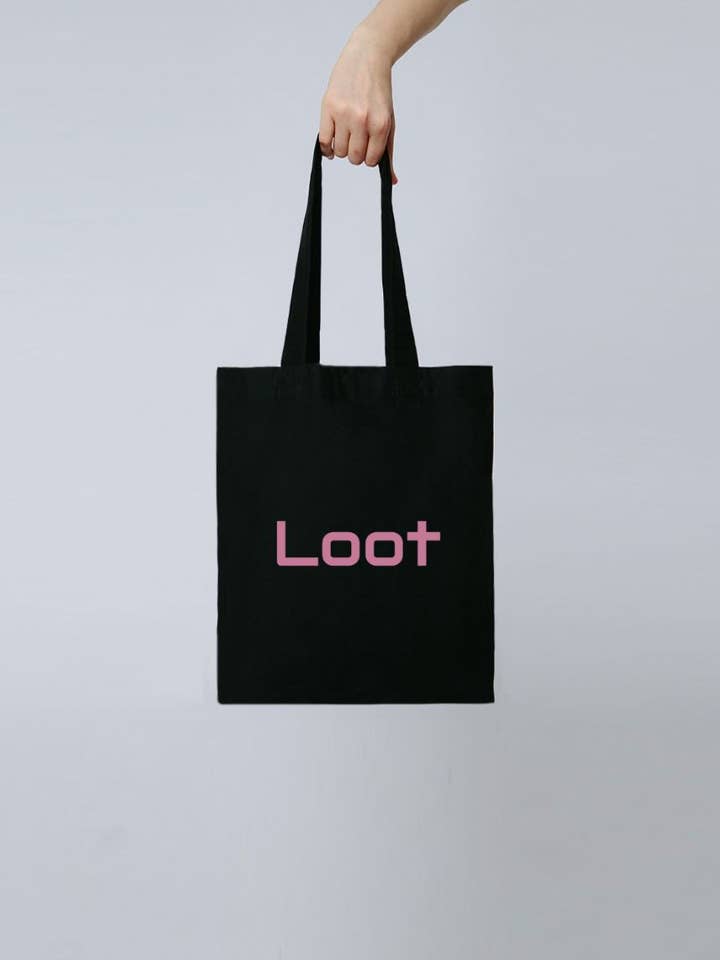 Borsa Tote in Cotone Organico Loot per la vendita all'ingrosso da parte di Outlandish Creations