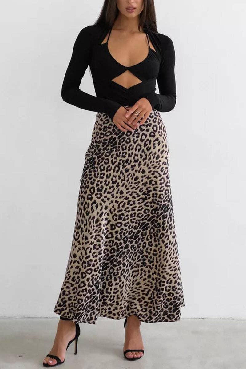 Mccolin - Wholesale Skirt - Women's - Leopard Print Skirt5