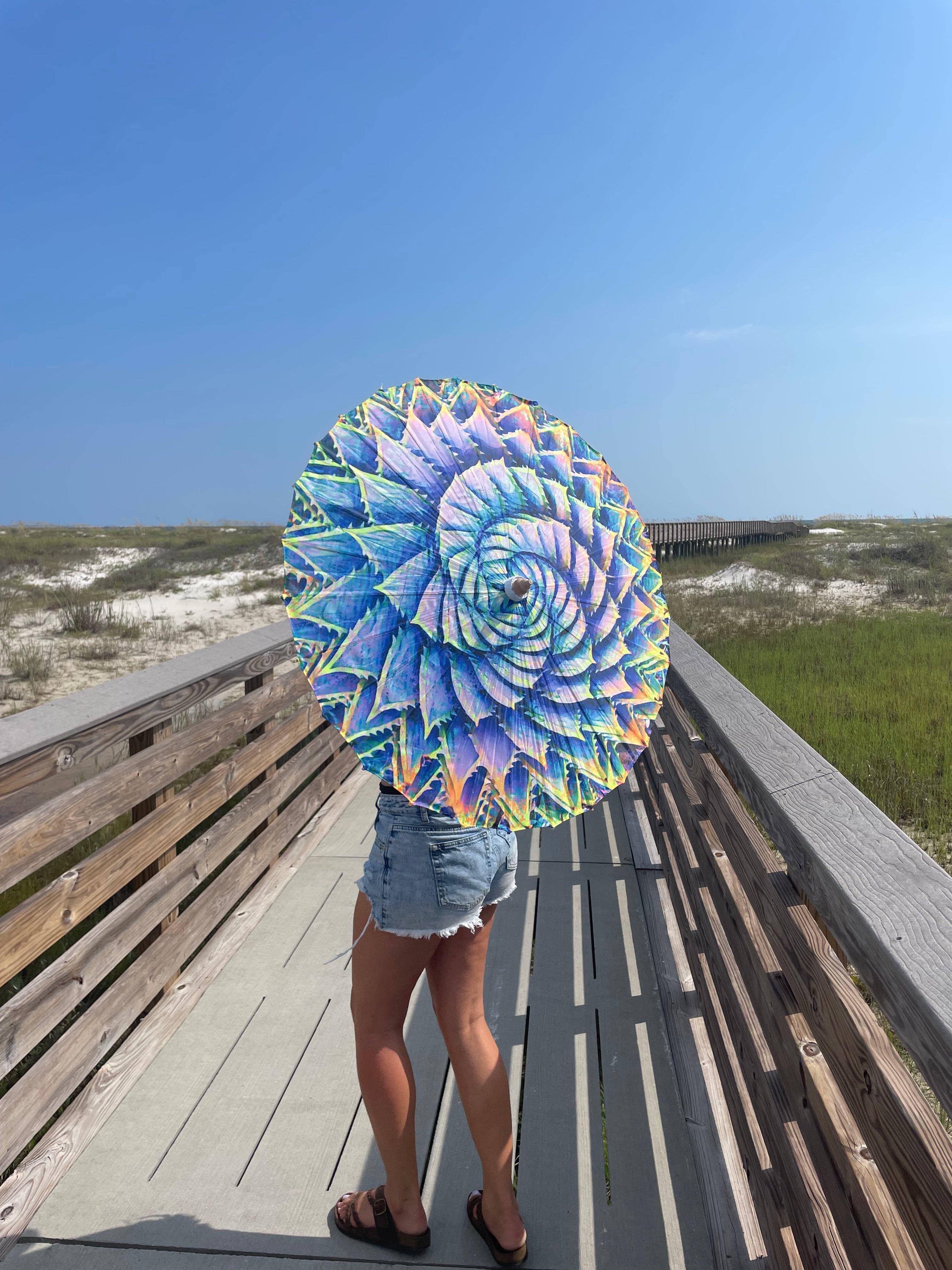 Enlighten - Wholesale Beach Umbrella - Succulent Parasol4