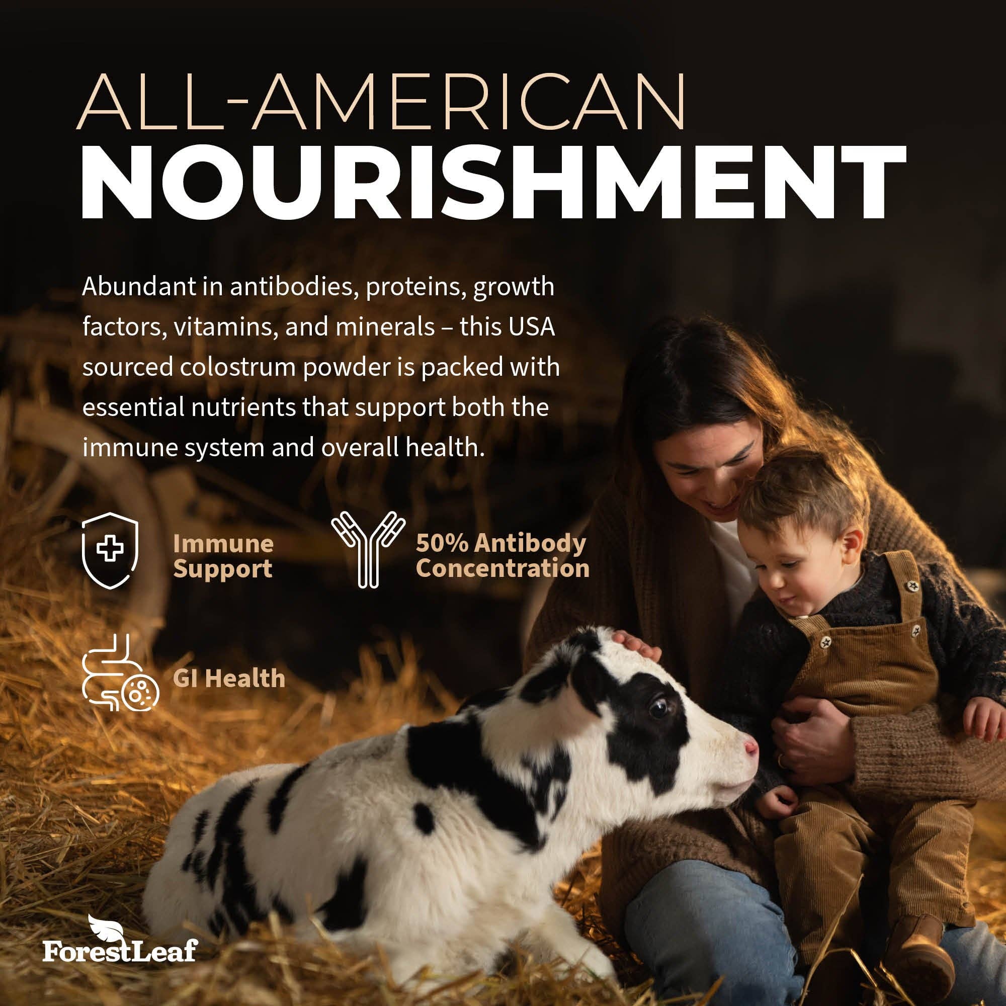 Forest Leaf - Wholesale Oral Supplement/Vitamin - Colostrum 50% IgG5