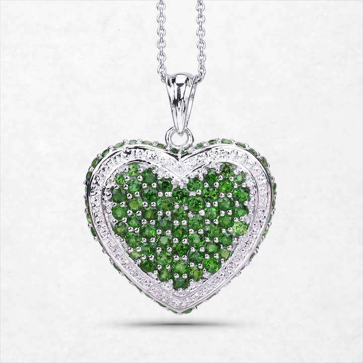 Chrome Diopside Pendant, Silver Chrome Diopside Pendant for wholesale by Quintessence Jewelry