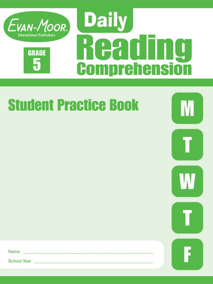 Daily Reading Comprehension, Grade 5 Sb 5 Pack for wholesale by Carson Dellosa Education
