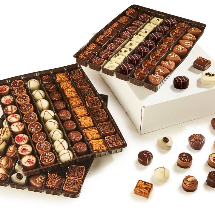 145-Piece Belgian Chocolate Assortment Wholesale Starter Kit for wholesale by The Chocolate Shoppe