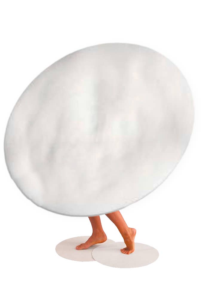 Round Disposable Rug White 50 units for wholesale by sesioMWorld - M·O·I Professional