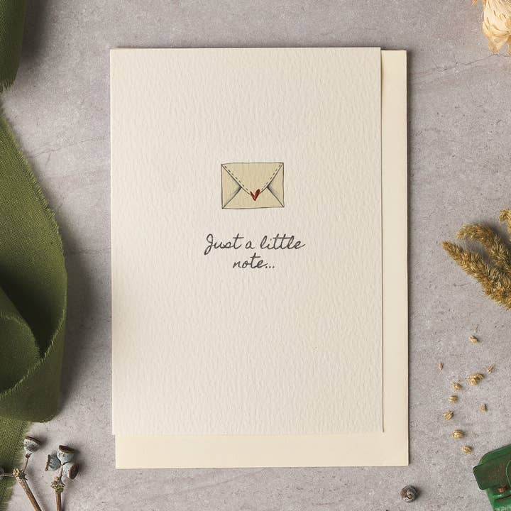 Just a Little Note Envelope Card for wholesale by byOliviaBell