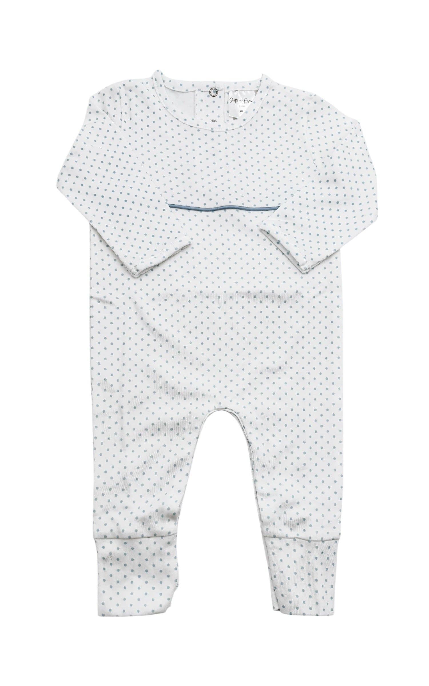 Southern Proper Blanks - Wholesale Jumpsuit - Baby - Romper - Bitty Dot LS1