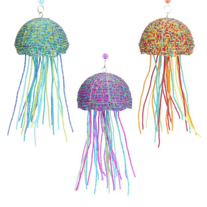 Jelly Fish Baby, Asst Ensemble de 3 pour la vente par Beadworx By Extol Accessories Ltd.