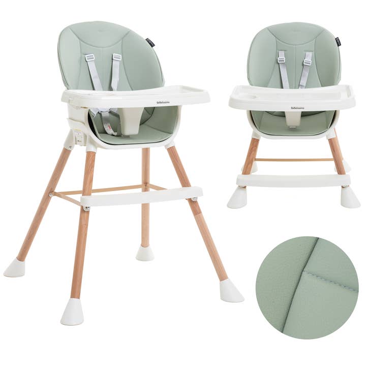 BEBELISSIMO - Seggiolone Evolutivo in Legno - 3 in 1 - da 6 mesi a 5 anni - rialzo - verde per la vendita all'ingrosso da parte di Bebelissimo J'aime