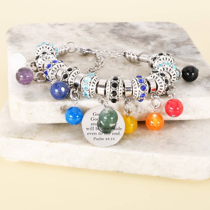 Pulsera de chakra inspiradora para niños para venta al por mayor de Pink Box
