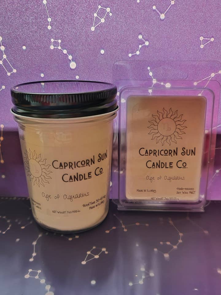 Età dell'Acquario per la vendita all'ingrosso da parte di Capricorn Sun Candle Co