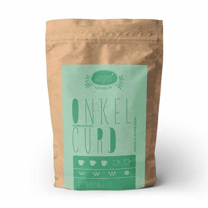 Onkel ostemasse 250G Espresso med hele bønner for engroshandel hos DailyFein KaffeeKultur e.K.