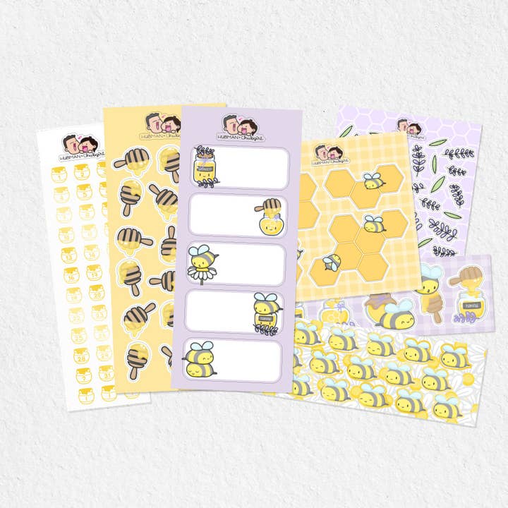 Honey Lavender Variety Sticker Pack for wholesale by hubmanchubgirl.