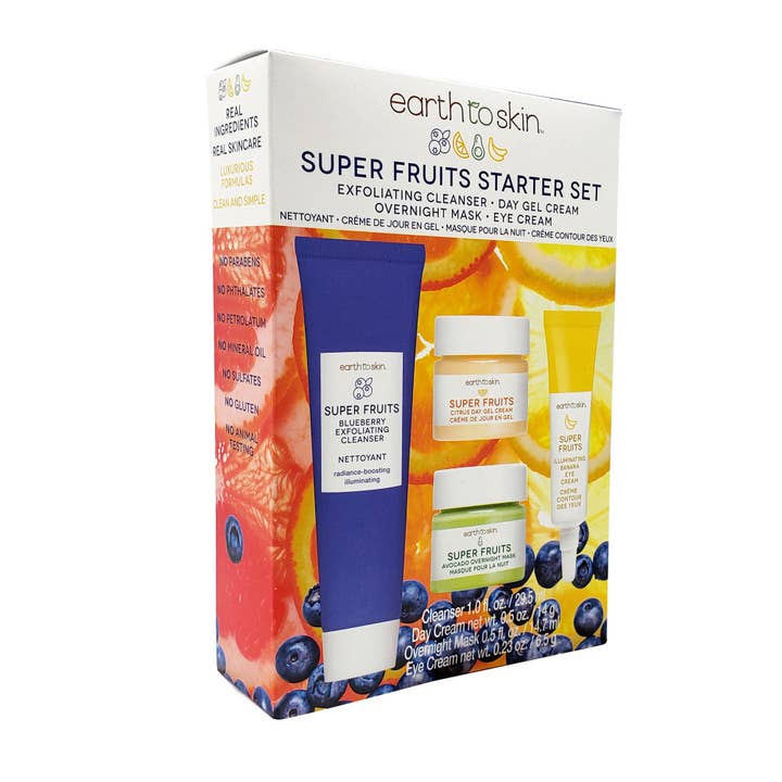 Earth To Skin Beauty - Wholesale Facial Care Set/Kit - Super Fruits Starter Skincare Set