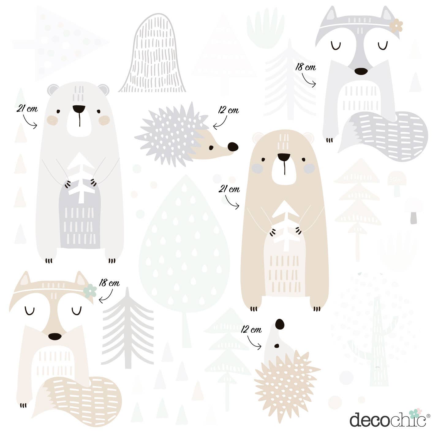 Decochic - Wholesale Wall Decal/Stickers - Forest Animals Wall Stickers3