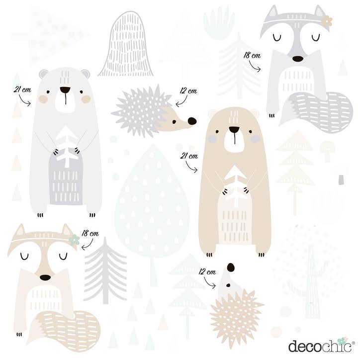 Decochic - Wholesale Wall Decal/Stickers - Forest Animals Wall Stickers3