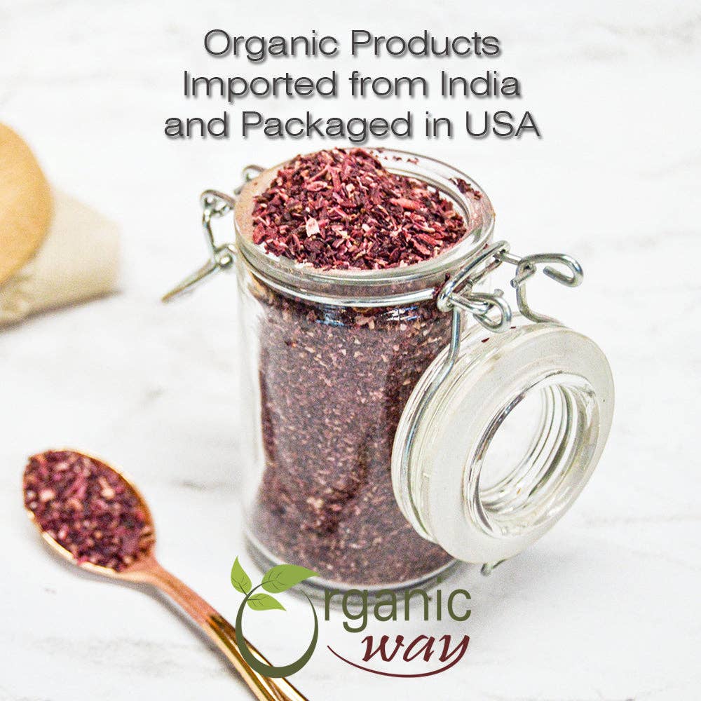 Organic Way LLC - Wholesale Loose Tea - Dried Hibiscus Flower Cut & Sifted (Hibiscus rosa-sinensis) | Herbal Tea | Kosher Certified | Raw, Vegan, Non GMO & Gluten Free | USDA Certified | Origin - India7