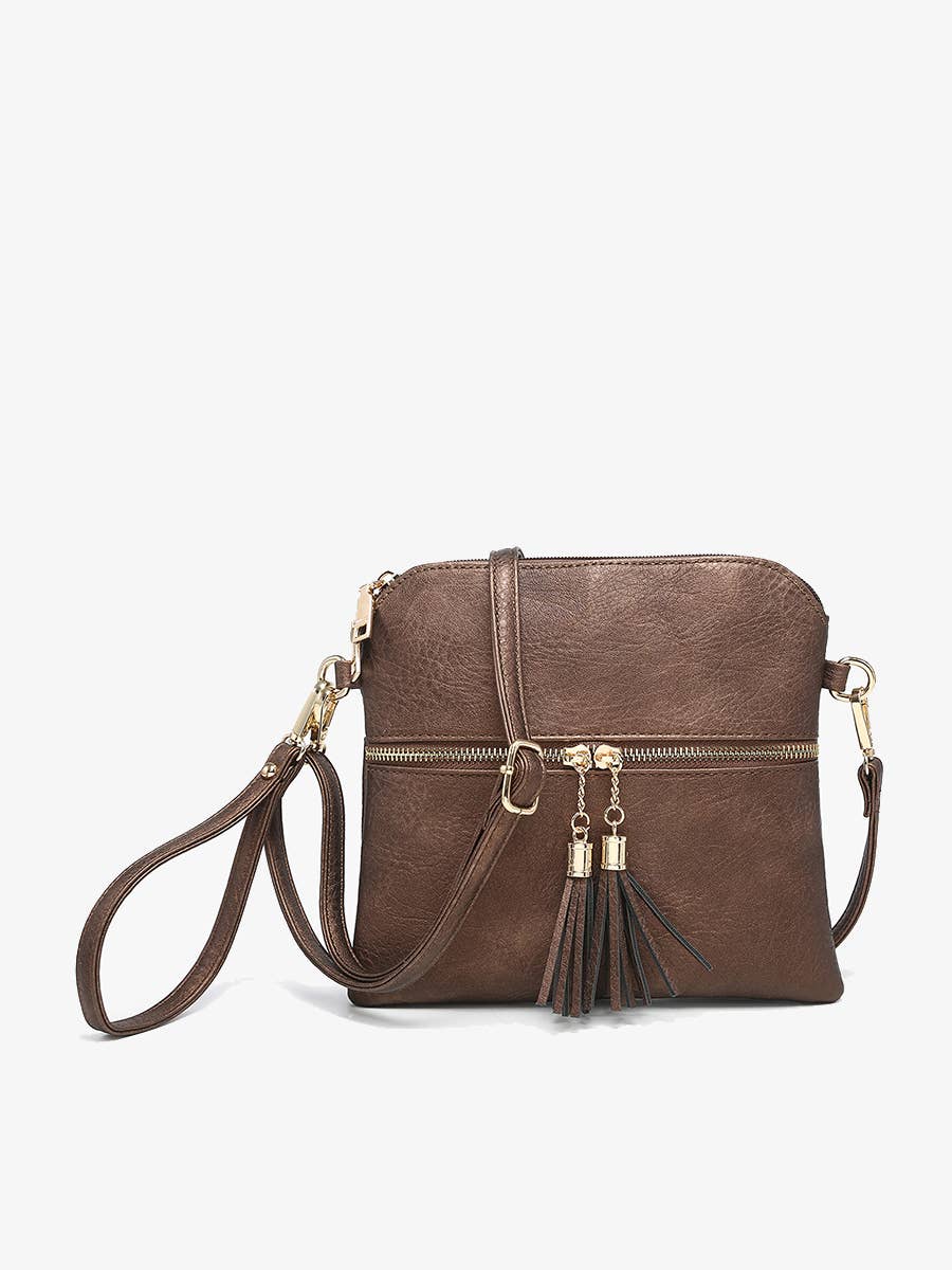 Jen & Co. - Wholesale Crossbody Bag - Women's - M1785 Tara Double Zip Crossbody Bag/Wristlet1