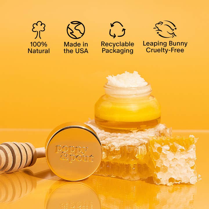 Poppy & Pout - Wholesale Lip Scrub/Polish - Lip Scrub, Wild Honey