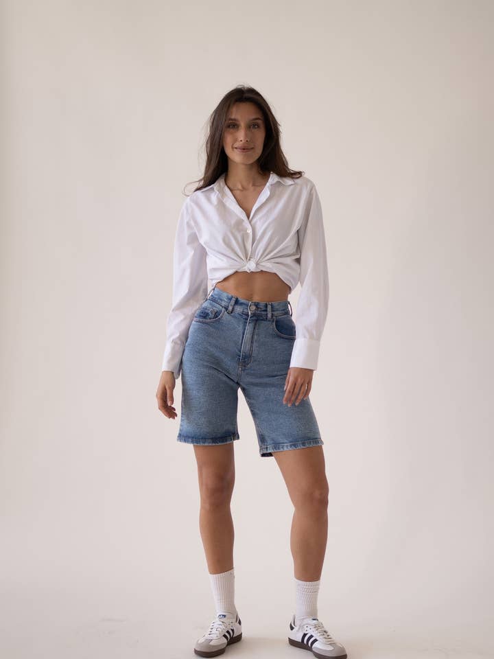 BAGGY SHORTS - LIGHT BLUE para venta al por mayor de Matcha Jeans