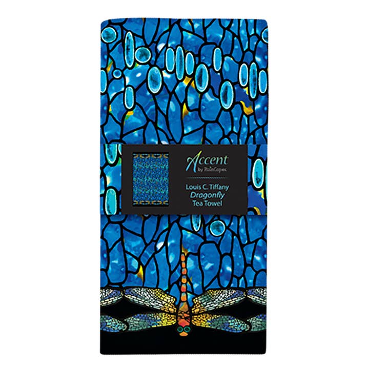 RainCaper - Wholesale Tea Towel - Tiffany "Dragonfly" Kitchen Tea Towel