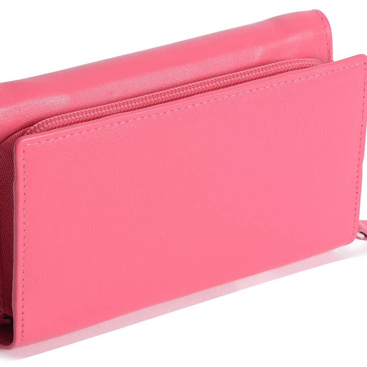 SADDLER - Wholesale Wallet - Women's - Compact Trifold Leather Purse "Eleanor" – Handmade by Saddler | RFID Protected & Gift Boxed | 10 Card Slots & Rear Zip Coin Pocket29