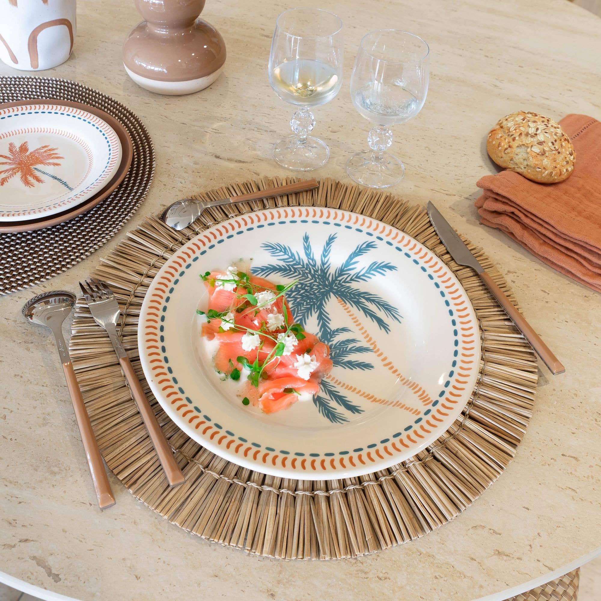 Novastyl - Wholesale Dinner Plate - TROPIQUE 26cm stoneware dinner plate5