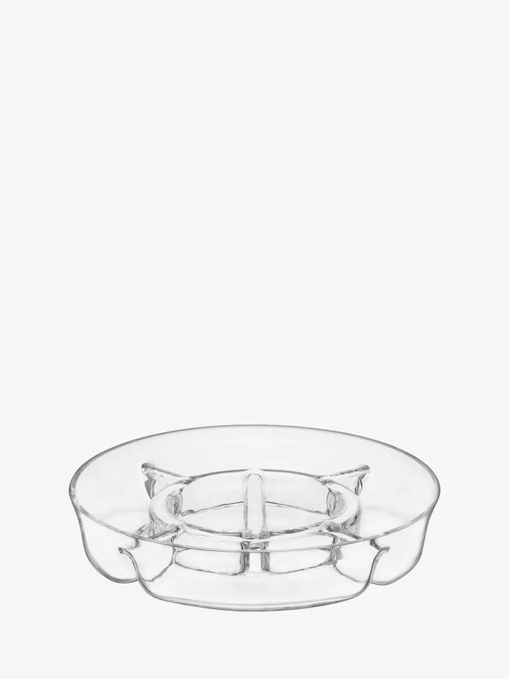 Serve Multi Platter Ø35cm Clear for wholesale by LSA International