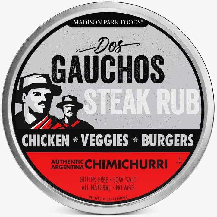 Dos Gauchos™ Steak Rub & Argentina Chimichurri Seasoning for wholesale by Madison Park Foods