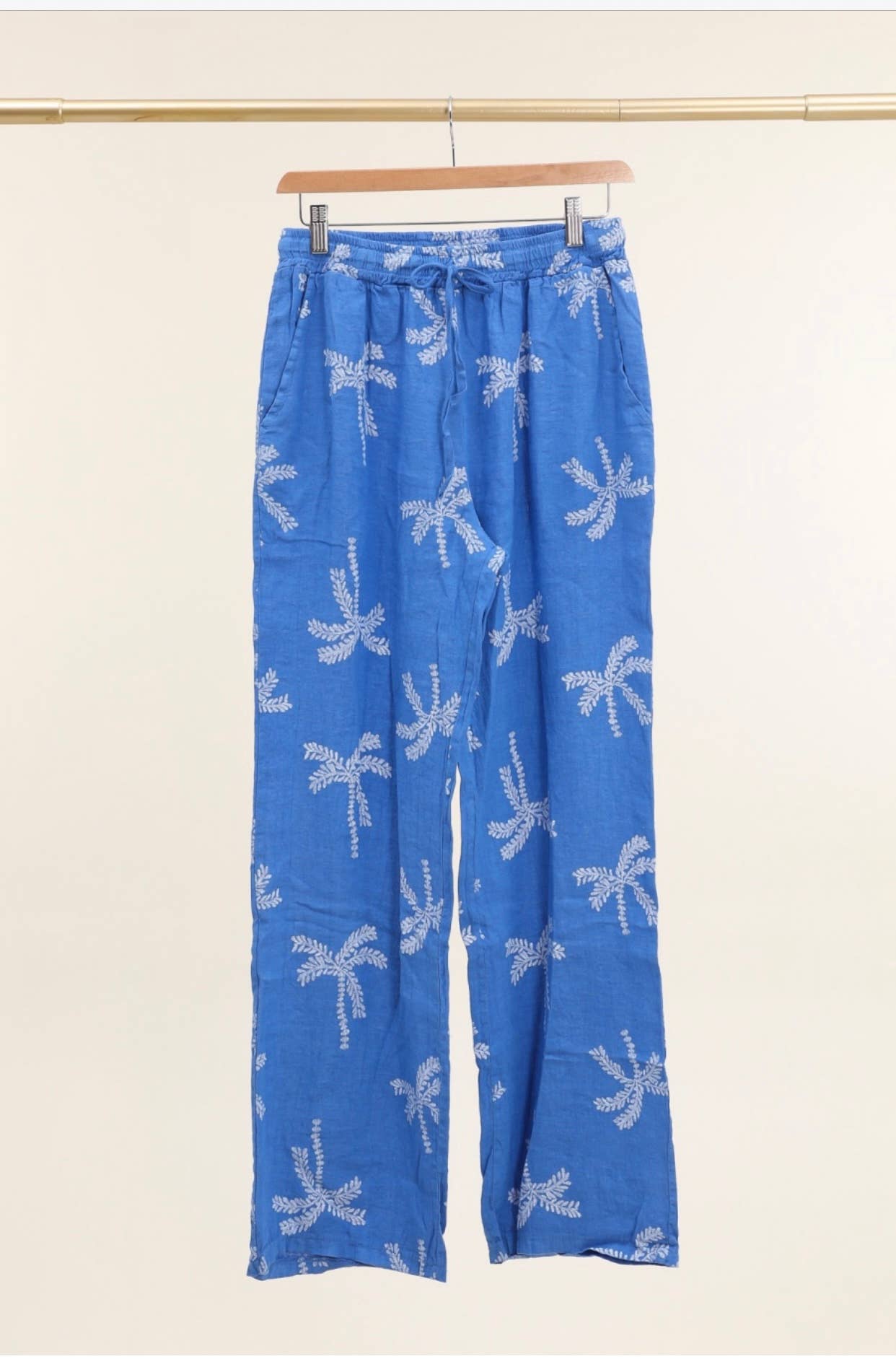 LÉA & LUC - Vente Pantalon – femme - Pantalons imprimé en 100% Lin REF.821837