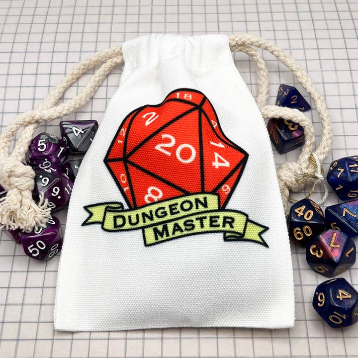Dungeon Master Dice Bag for wholesale by Geekish Gifts